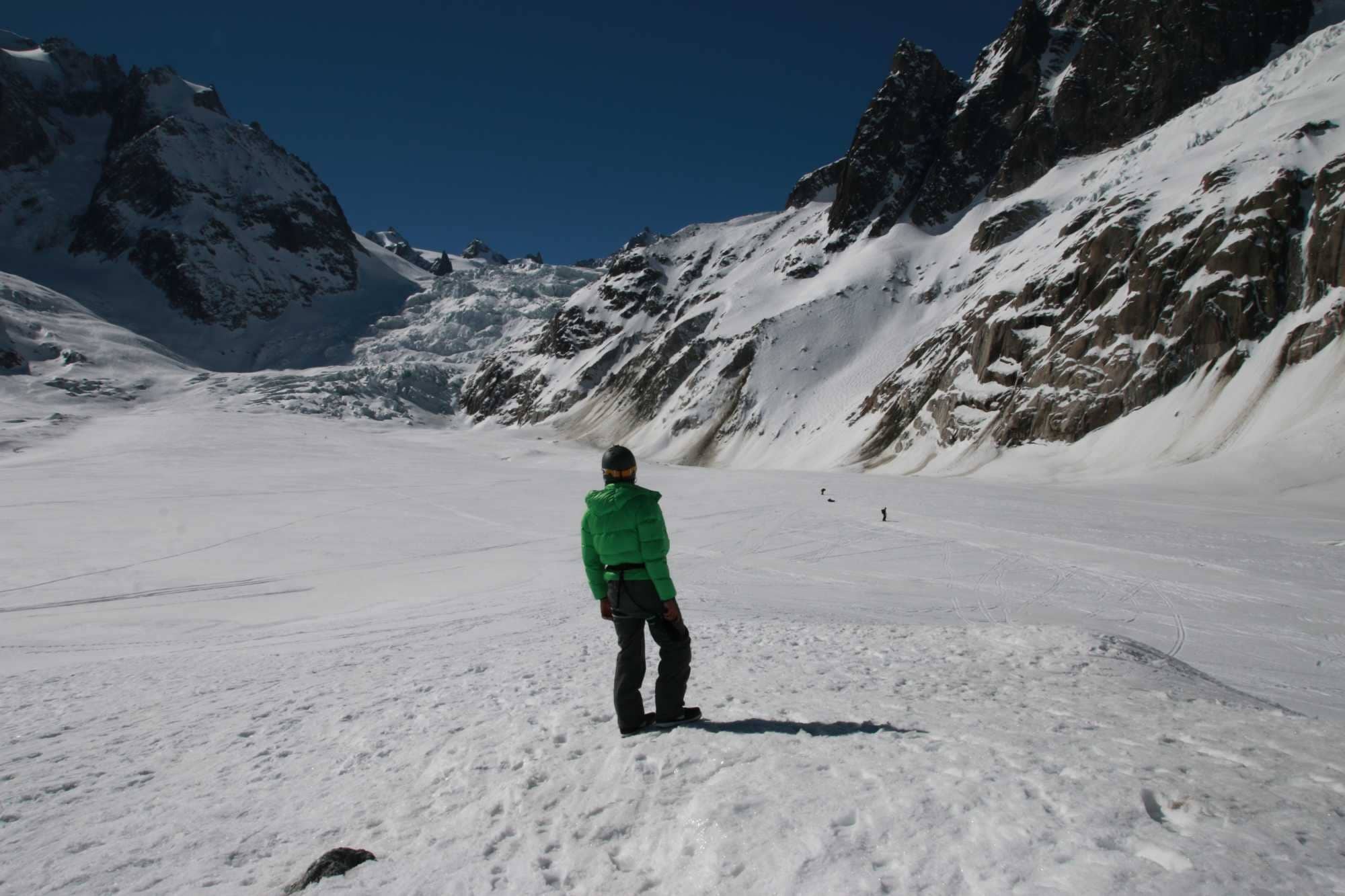 Vallée Blanche / Mer du Glace Skiabfahrt Ein