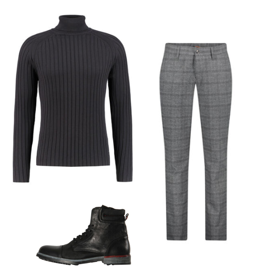 Pullover Rollkragen Outfit