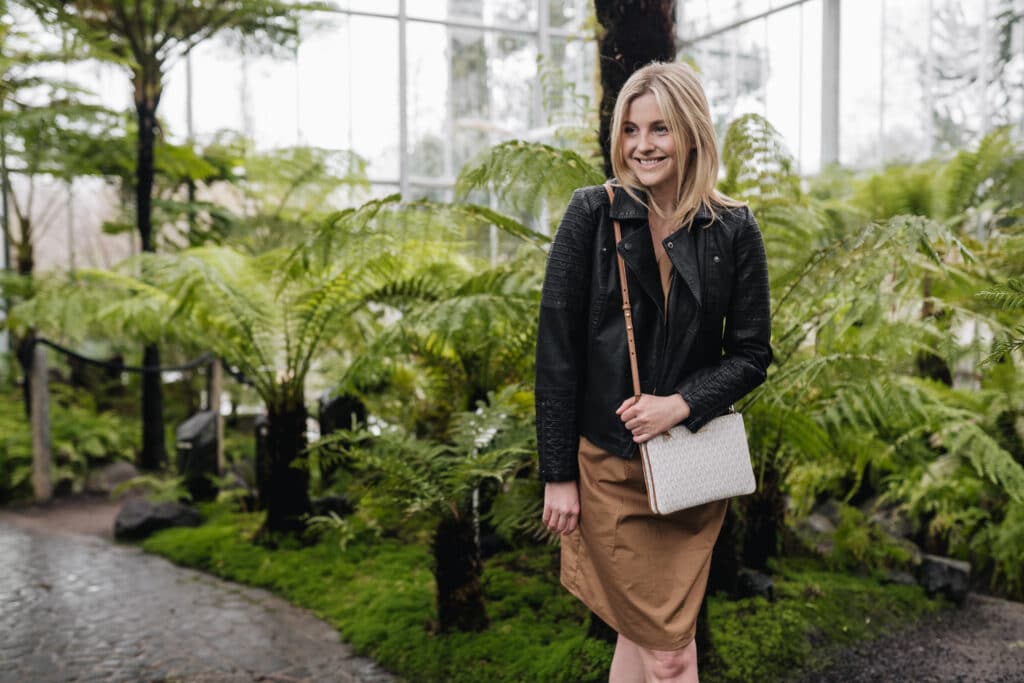 Übergangsjacke Lederjacke Outfitinspiration