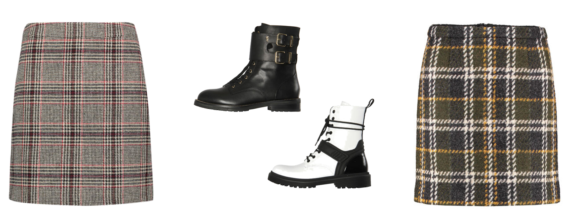 Outfitkombination Minirock&Boots