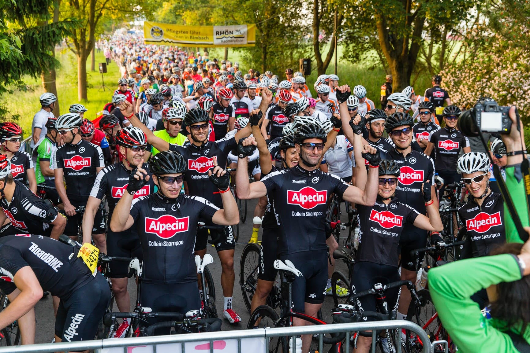 Das Team Alpecin beim Rhönmarathon