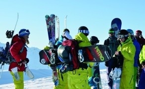 Die Freeride Mission: 3 Gruppen, 3 Bergführer & 3 Sportgeräte