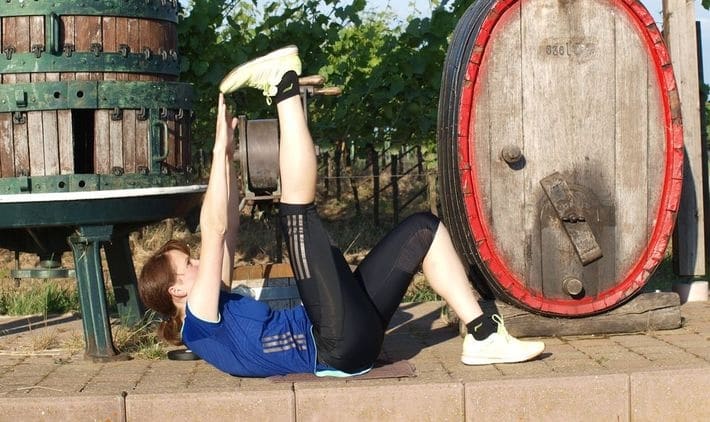 Krafttraining für Läufer: Einbeiniges V
