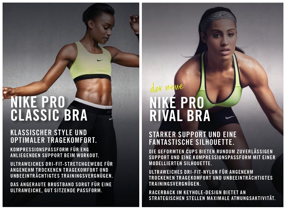 Perfekte Passform mit Nike Sportsbras