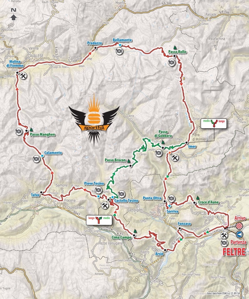 Sportful Dolomiti Race 2016 in Feltre (Italien)