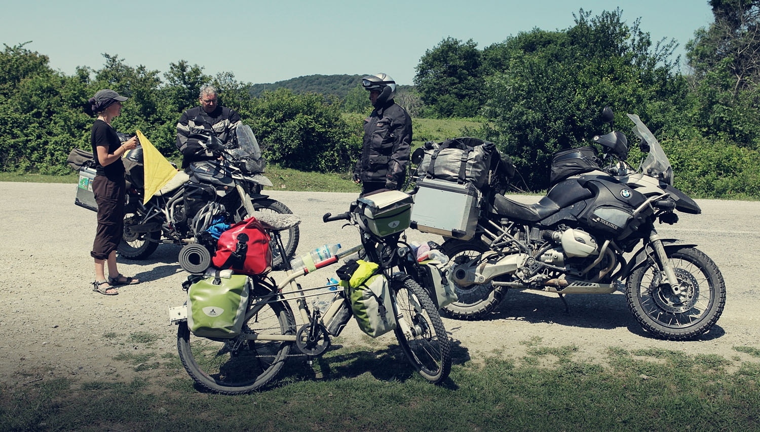 We are traveling: Rucksack vs. Fahrrad