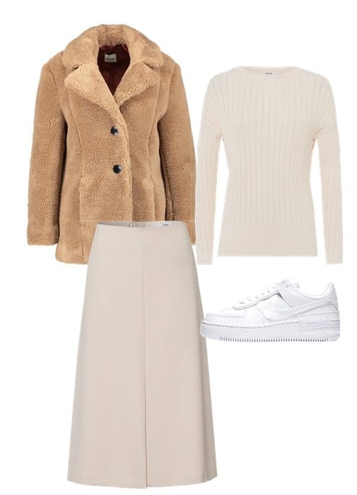 midi-röcke_strick_rock_nike_sneaker_teddy jacke_beige
