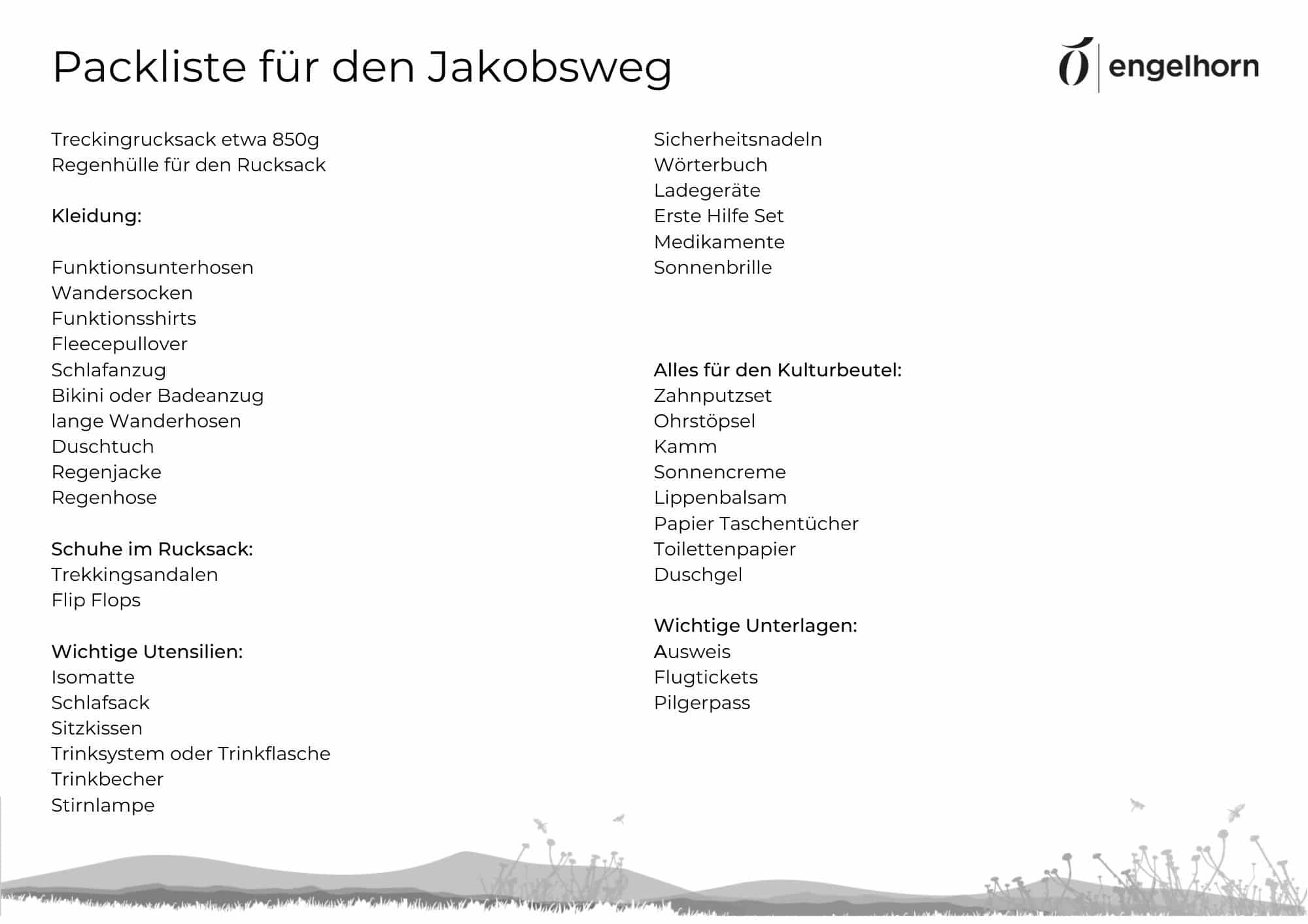…und immer wieder der Jakobsweg.