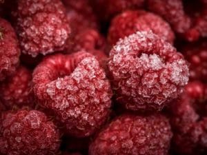 Himbeeren, gefrorene Himbeeren, vegane Rezepte, Nachtisch, rote Früchte, rot, Obst