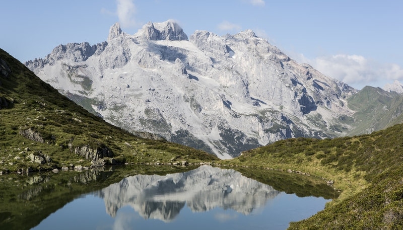 Alpenüberquerung, Schlussbild, See, Wandern, Alpen
