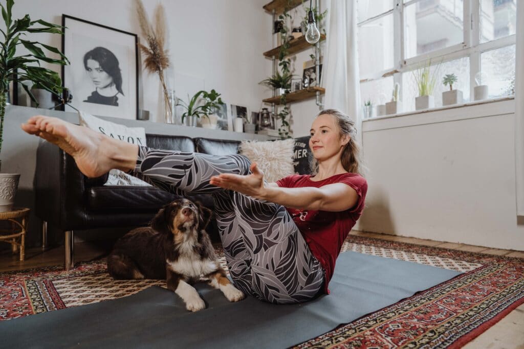 Naukasana, Yoga; Entspannung; Kristin; Home-Session