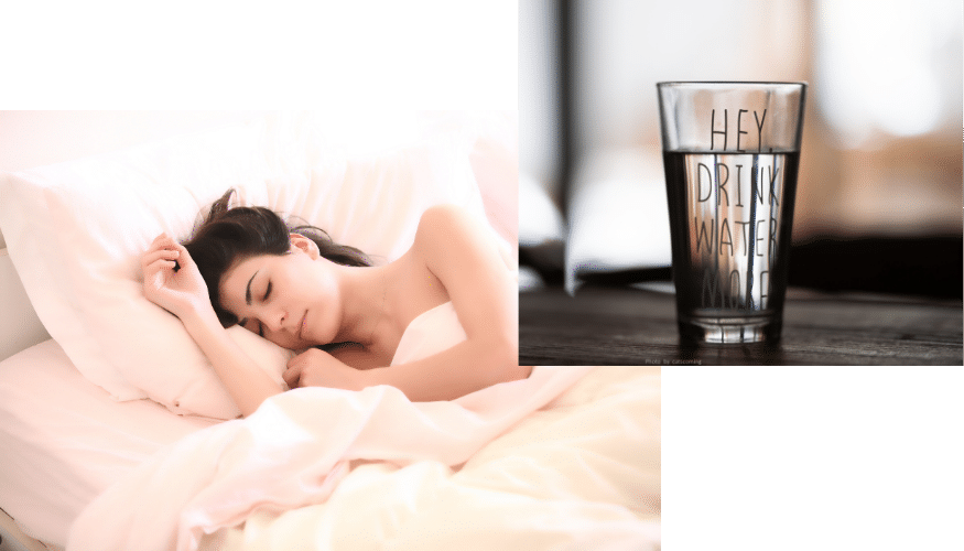 Beauty-Drinks, Water, Wasser, trinken, Schönheitsschlaf, schlafen