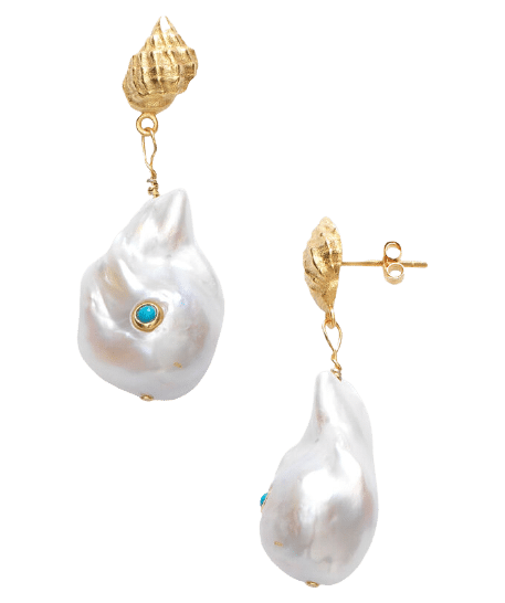 Anni Lu Ohrringe Baroque Pearl Shell