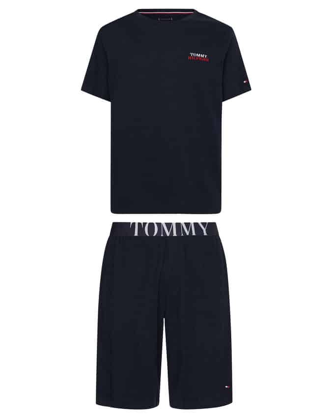 Tommy Hilfiger Herren Schlafanzug Jersey marine